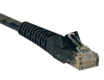 Cat6 Cable (RJ45 M/M),PoE,Black,10 ft.